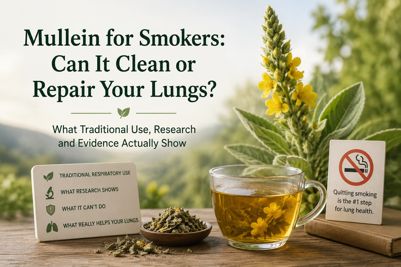 Mullein for Smokers: Lungs, Mucus & Recovery Evidence